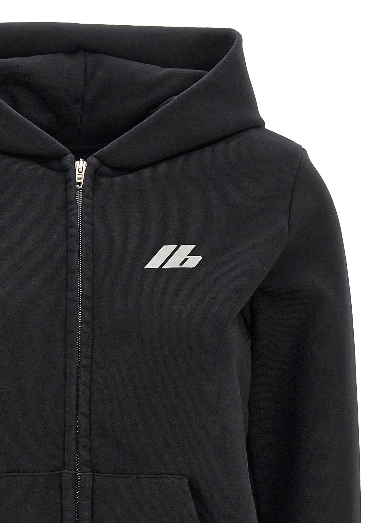 Balenciaga Black Stretch Cotton Hoodie