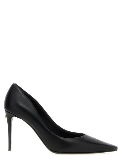 Dolce & Gabbana Black Lamb Leather High Heel Pumps