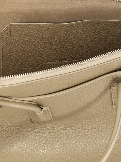 The Attico Beige Calfskin Shoulder Bag