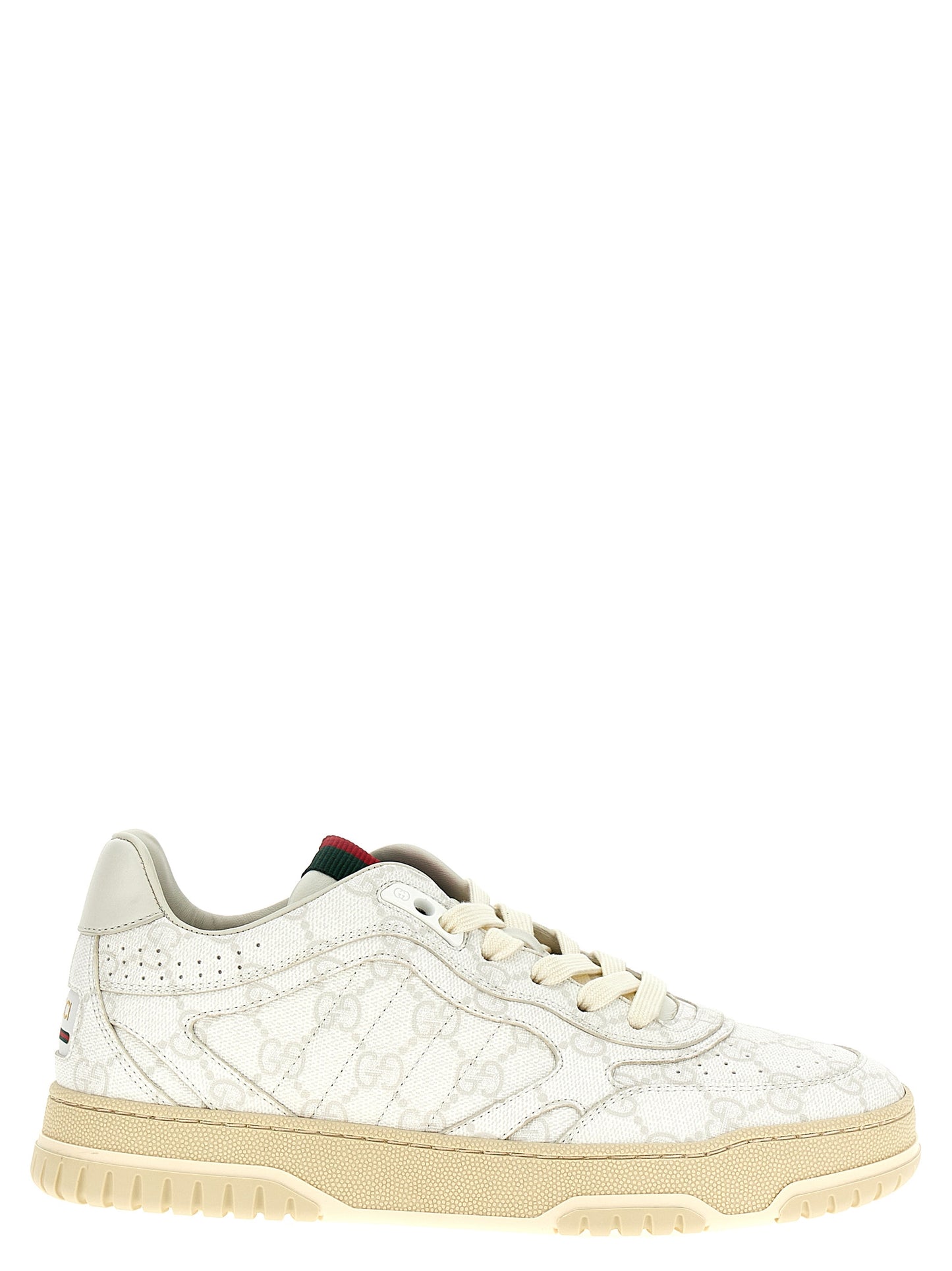 Gucci White 'Re-Web' Sneakers