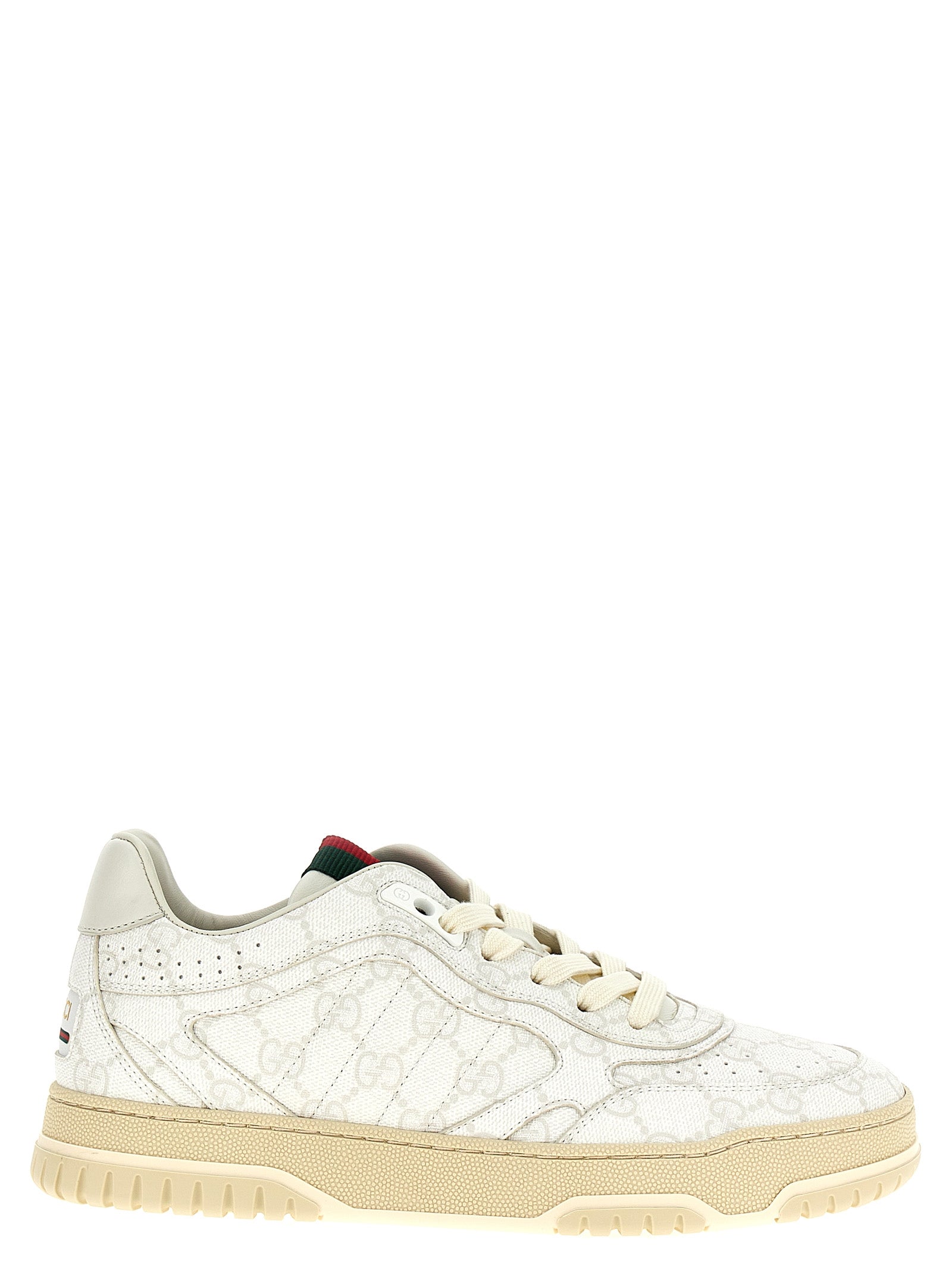 Gucci White 'Re-Web' Sneakers