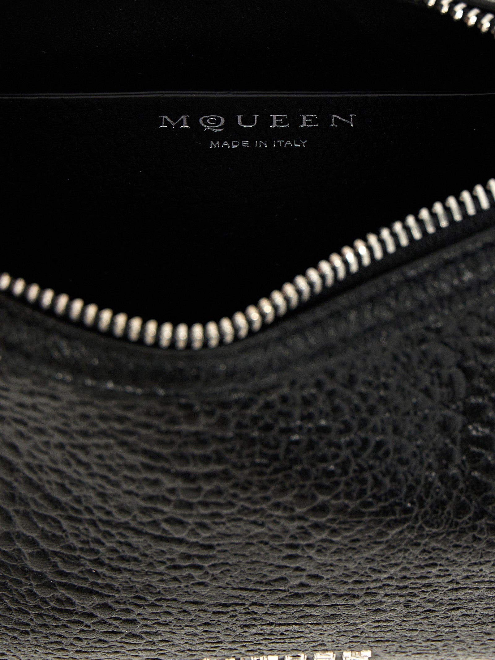 Alexander McQueen T-Bar Mini Handbag in Black Lamb Leather