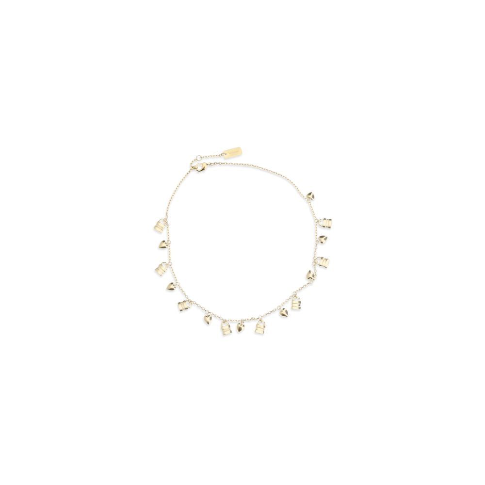 Chloé Gold Brass Mini Paddington Necklace