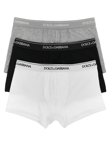 Dolce & Gabbana Multicolor Cotton Boxers - 3 Pack