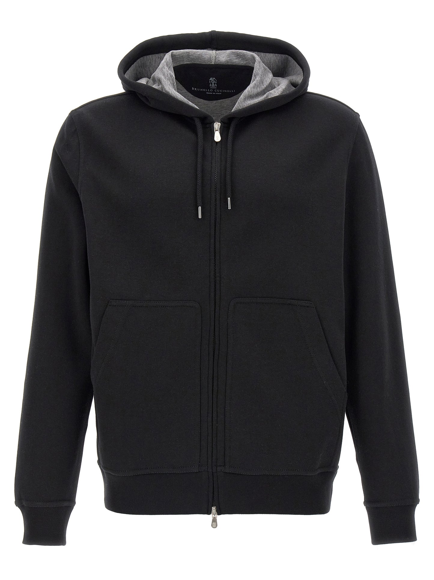Brunello Cucinelli Black Cotton Sweatshirt