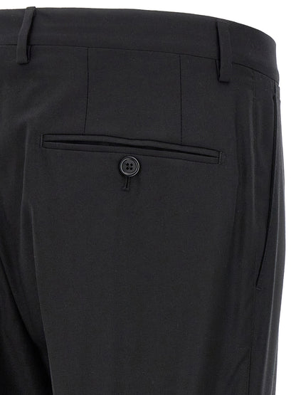 Dolce & Gabbana Black Virgin Wool Two-Piece Suit