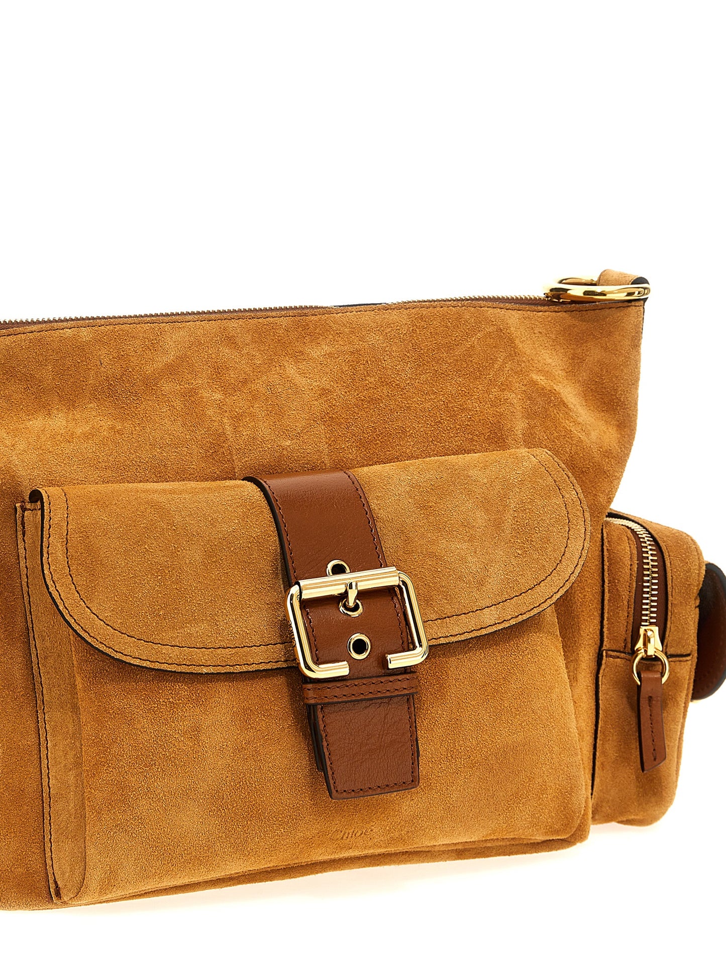 Chloé Brown Calfskin Shoulder Bag – Camera Bag