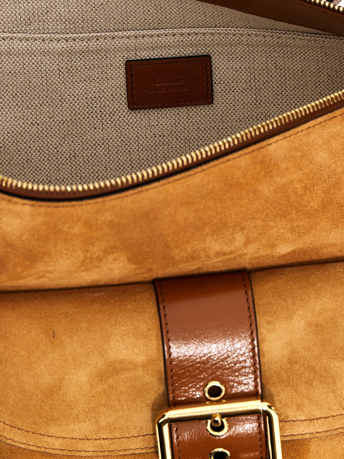 Chloé Brown Calfskin Shoulder Bag – Camera Bag