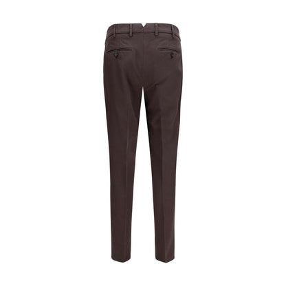 Brunello Cucinelli Brown Cotton Dyed Cotton Trousers for Men