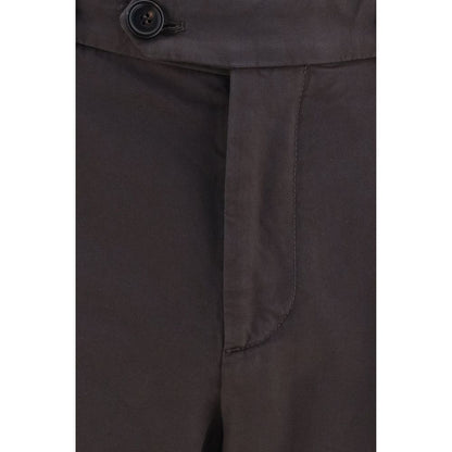 Brunello Cucinelli Brown Cotton Dyed Cotton Trousers for Men