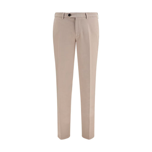 Brunello Cucinelli Beige Cotton Dyed Cotton Trousers for Men