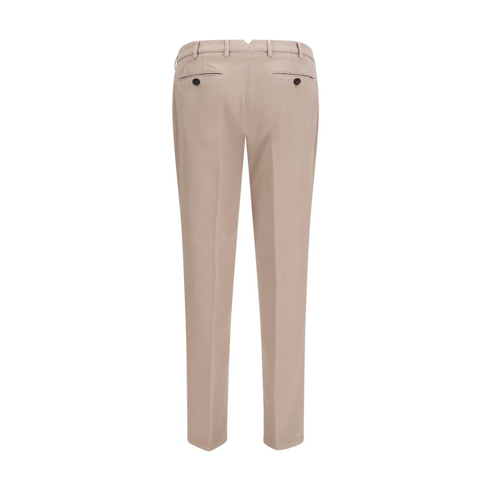 Brunello Cucinelli Beige Cotton Dyed Cotton Trousers for Men