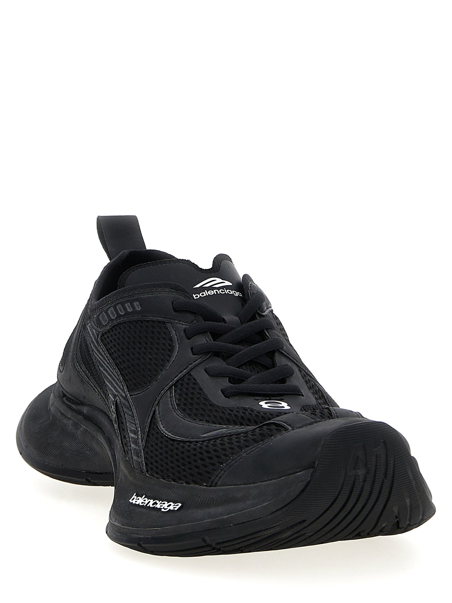 Balenciaga Circuit Black Polyester Athletic Sneakers