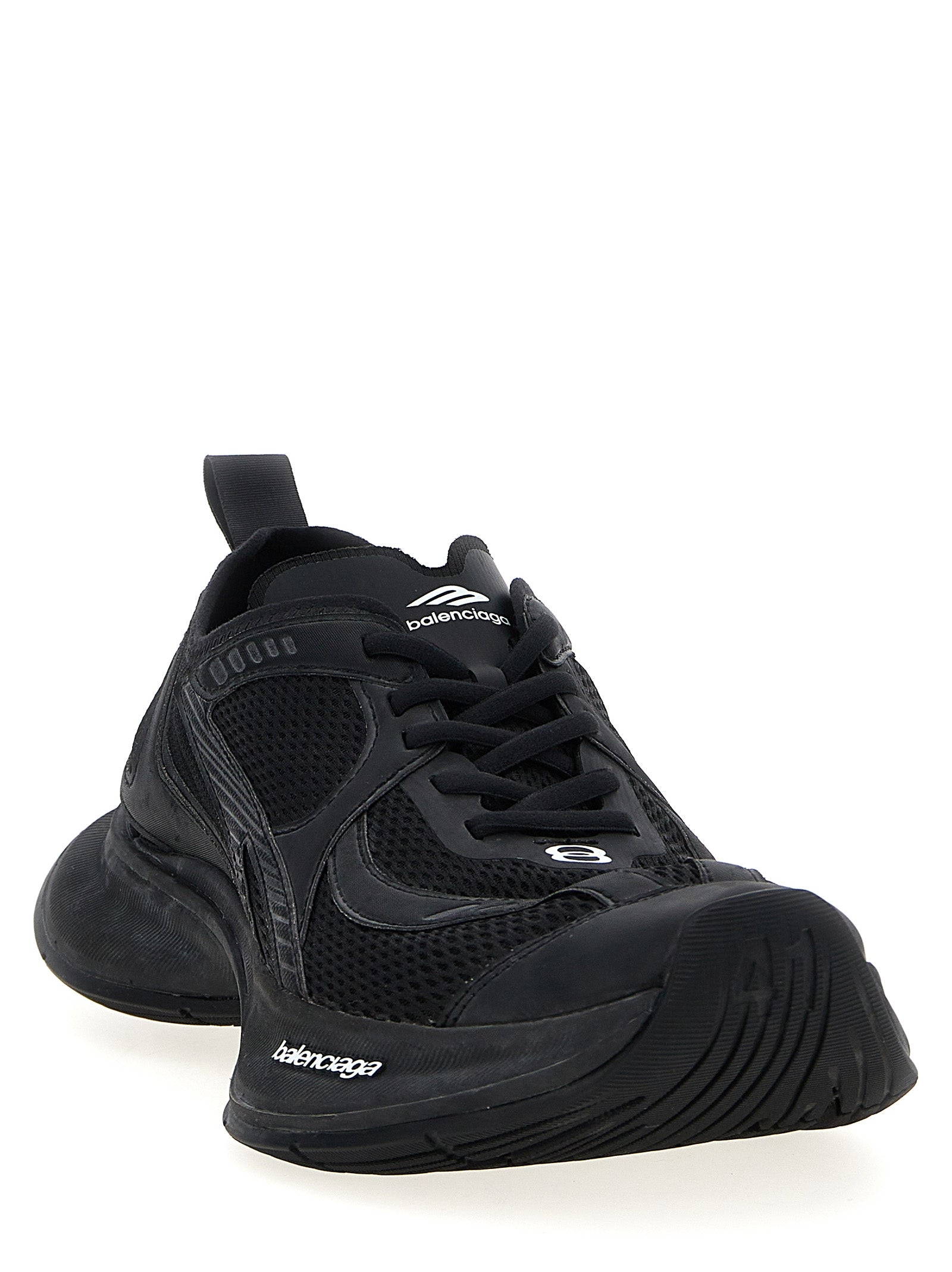 Balenciaga Circuit Black Polyester Athletic Sneakers