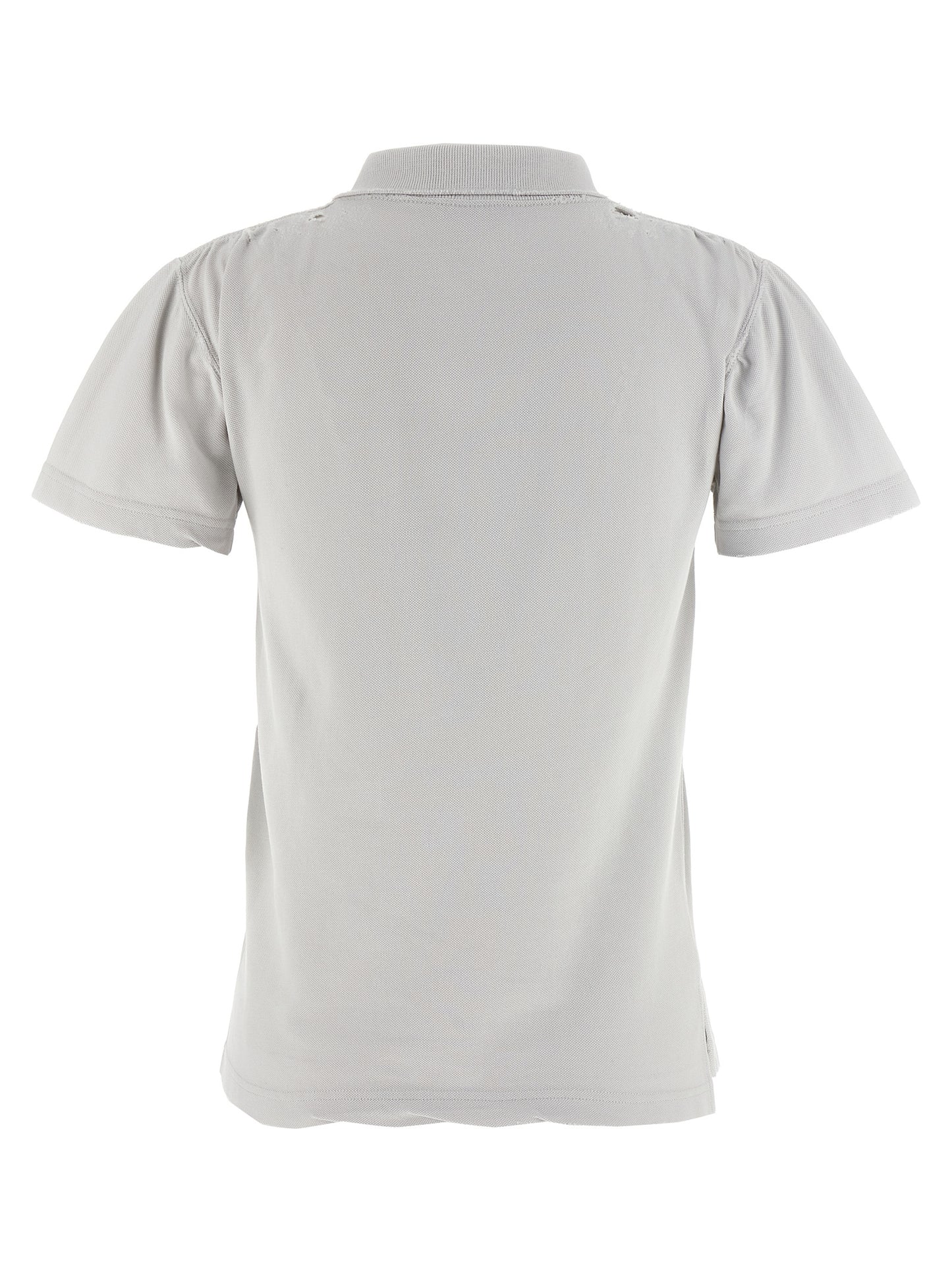 Balenciaga Gray Cotton Piqué Polo Shirt