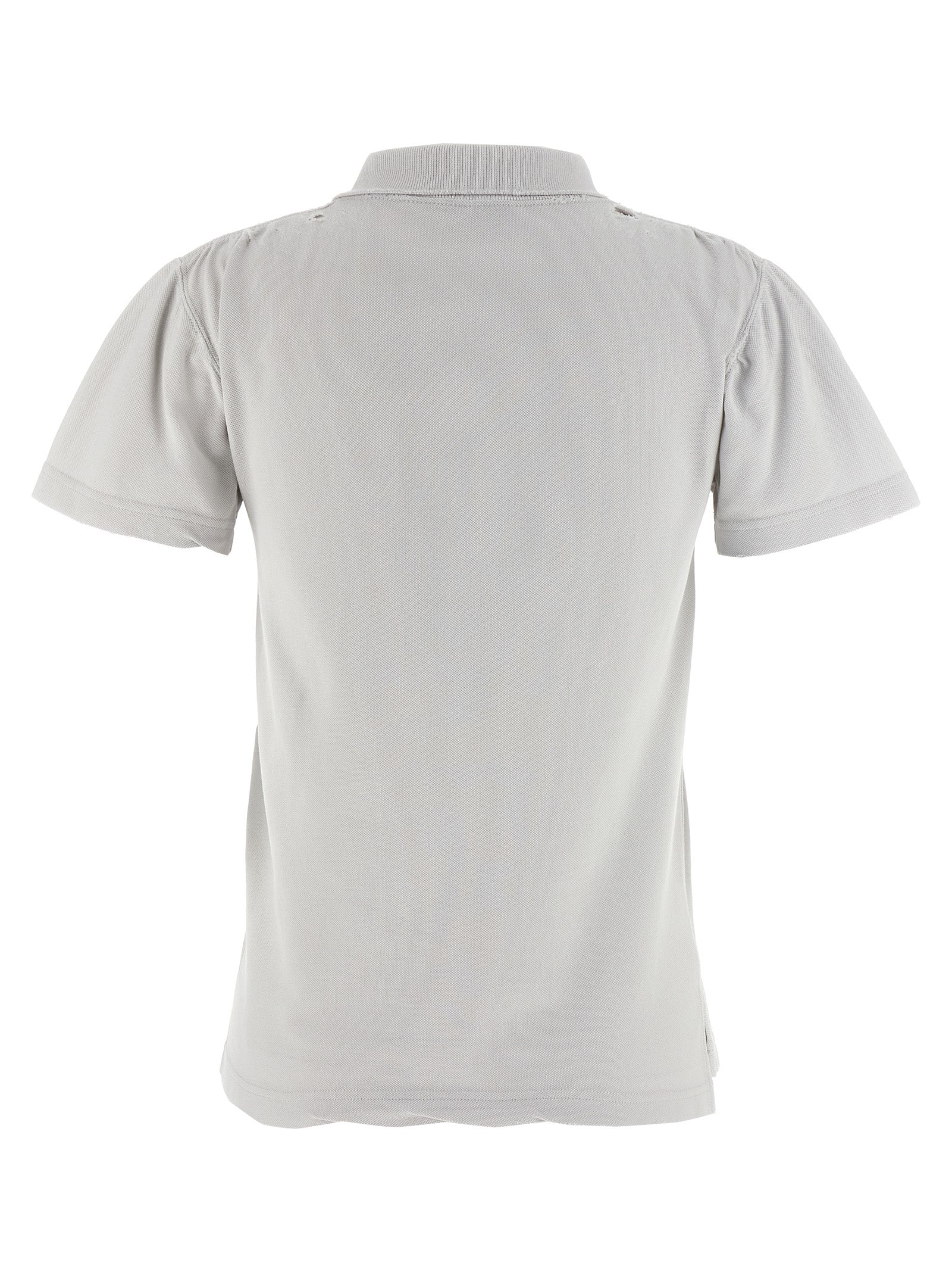 Balenciaga Gray Cotton Piqué Polo Shirt
