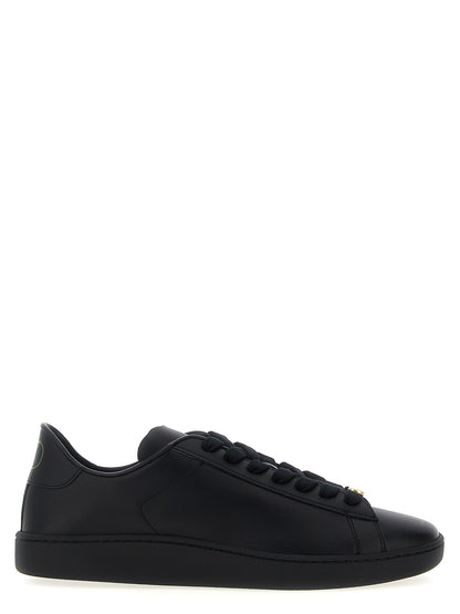 Valentino Garavani Black Calfskin Royco Low Top Sneakers