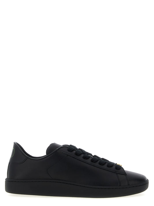 Valentino Garavani Black Calfskin Royco Low Top Sneakers