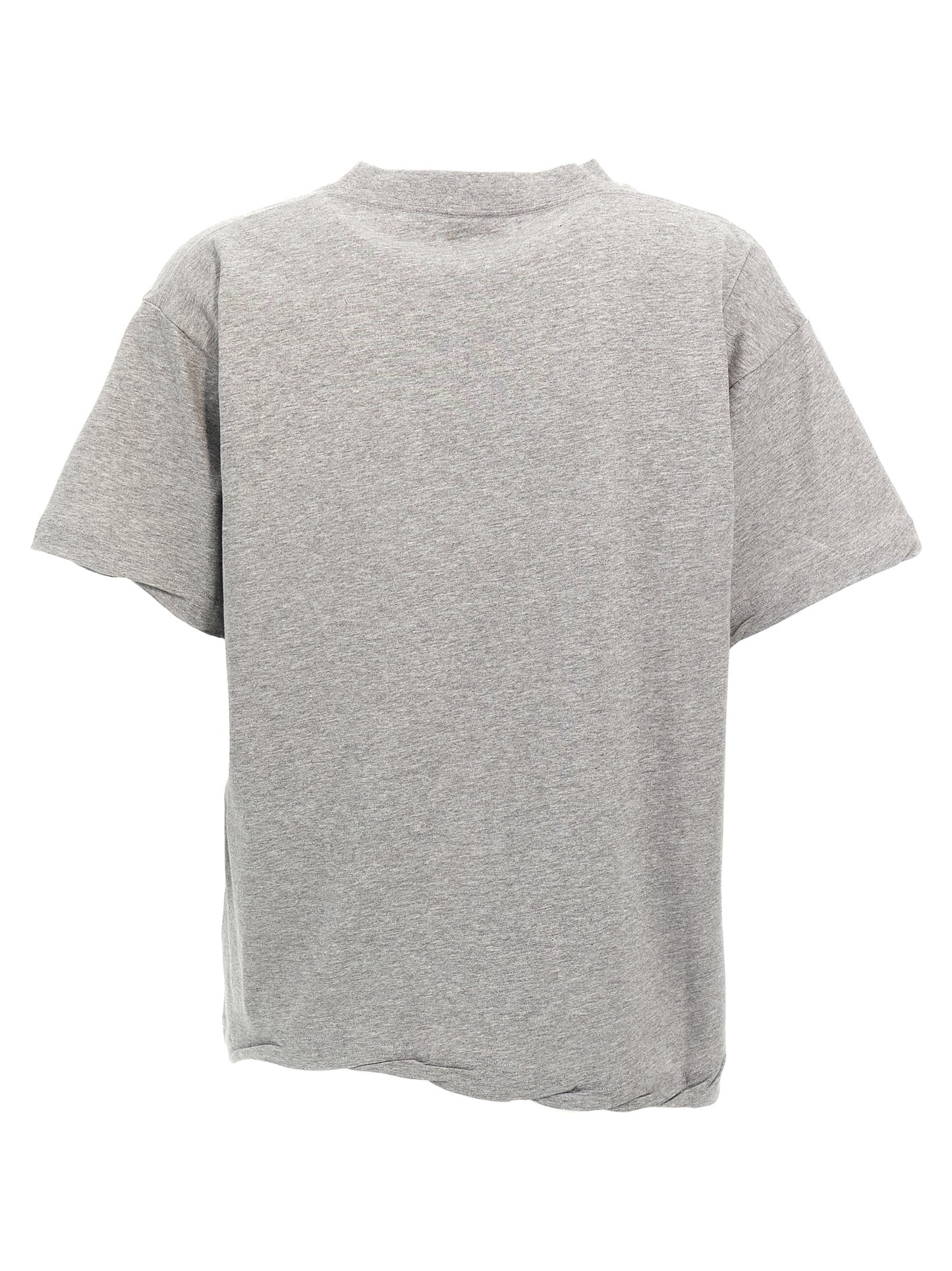 Balenciaga Gray Cotton T-Shirt - CEO Team Logo