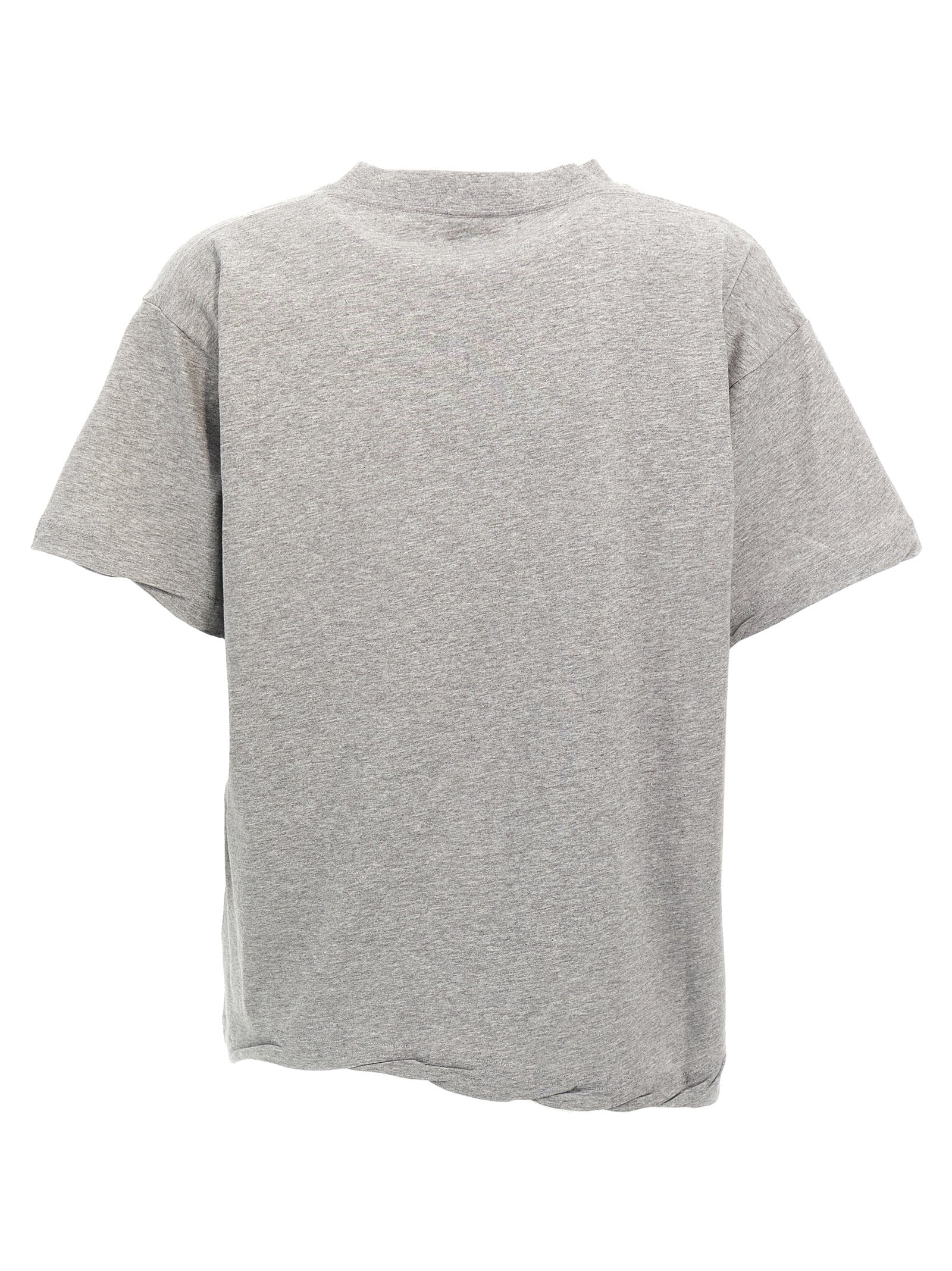 Balenciaga Gray Cotton T-Shirt - CEO Team Logo