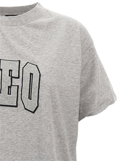 Balenciaga Gray Cotton T-Shirt - CEO Team Logo