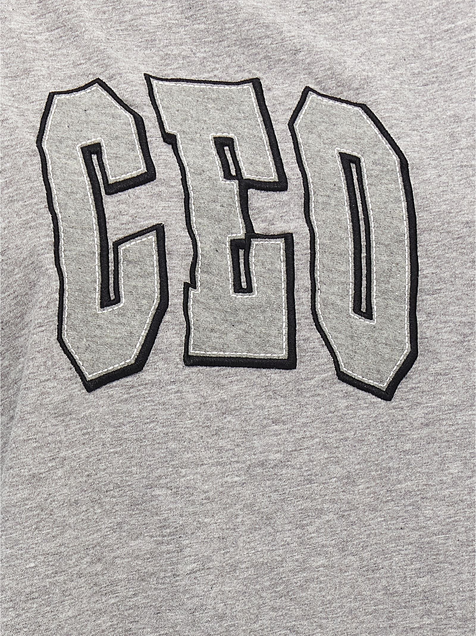 Balenciaga Gray Cotton T-Shirt - CEO Team Logo