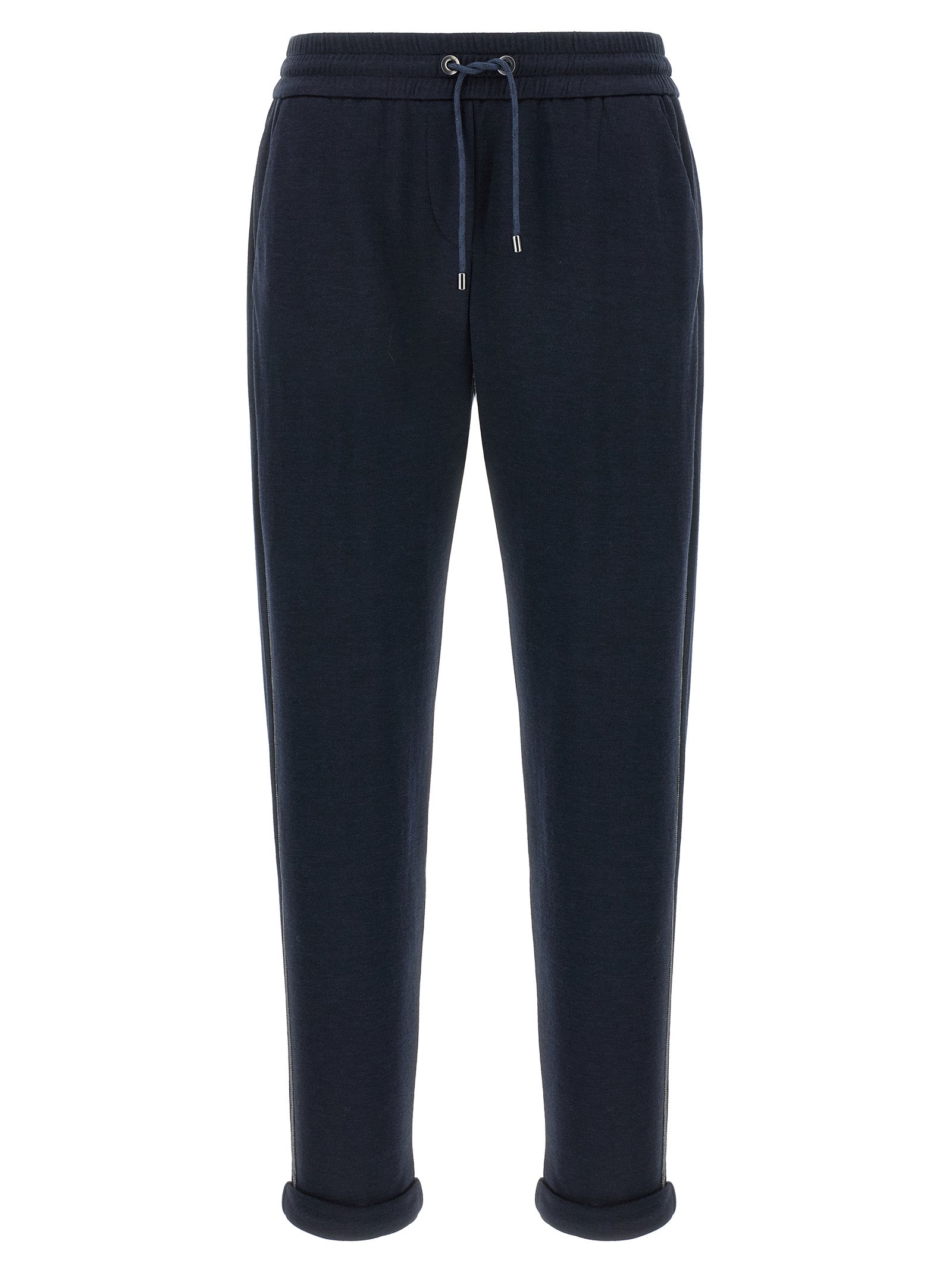 Brunello Cucinelli Blue Cotton Joggers