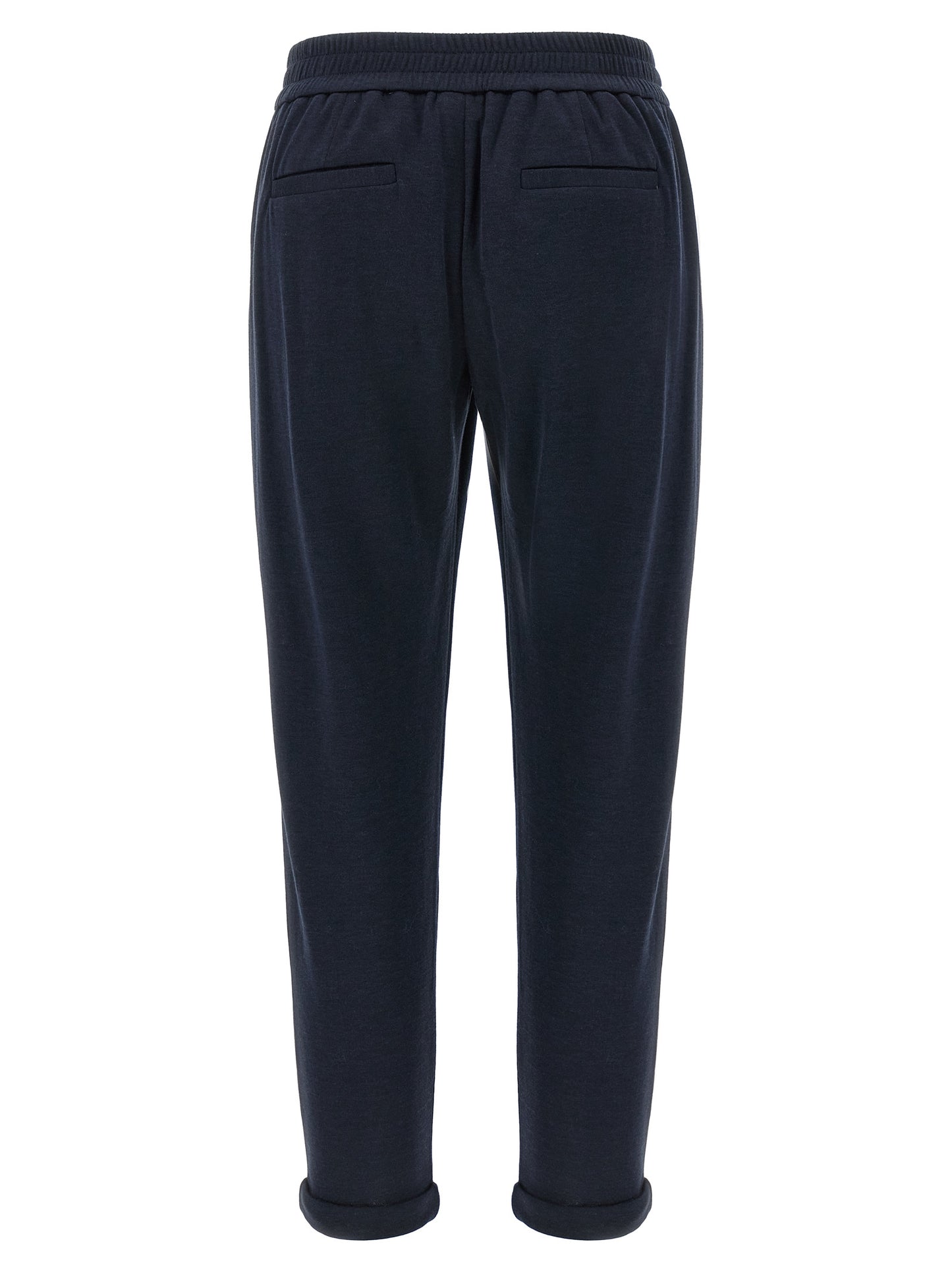 Brunello Cucinelli Blue Cotton Joggers