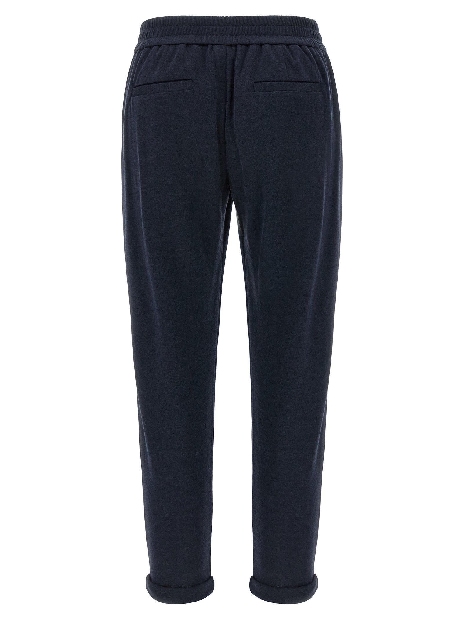Brunello Cucinelli Blue Cotton Joggers