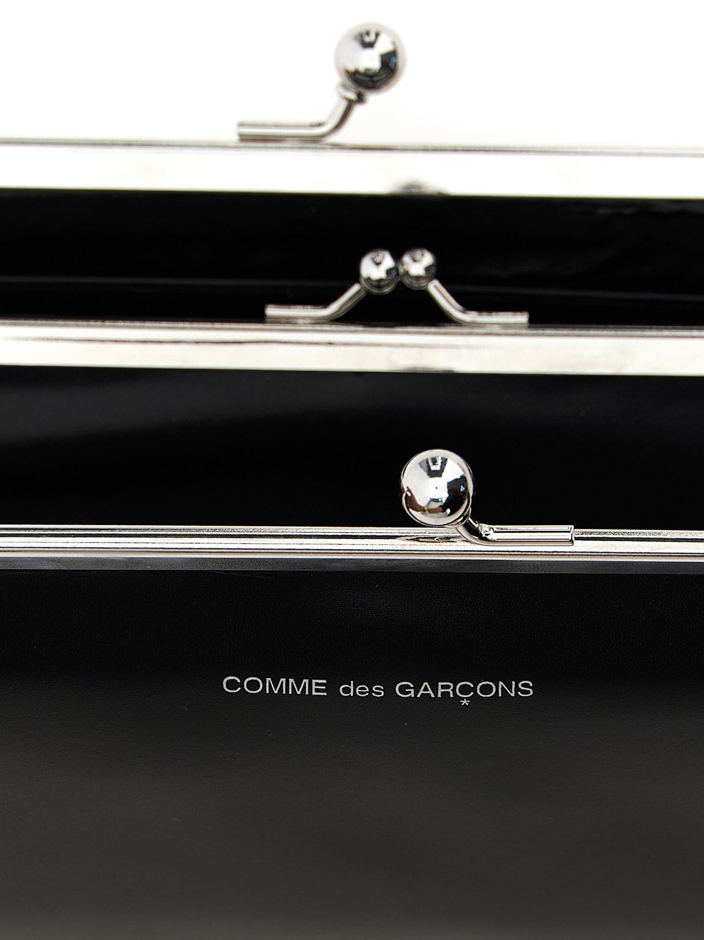 Comme des Garçons Black Cowhide Classic Clasp Wallet