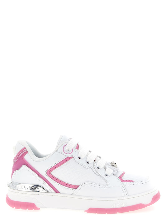 Versace Multicolor Calfskin Biggie Basket Athletic Sneakers