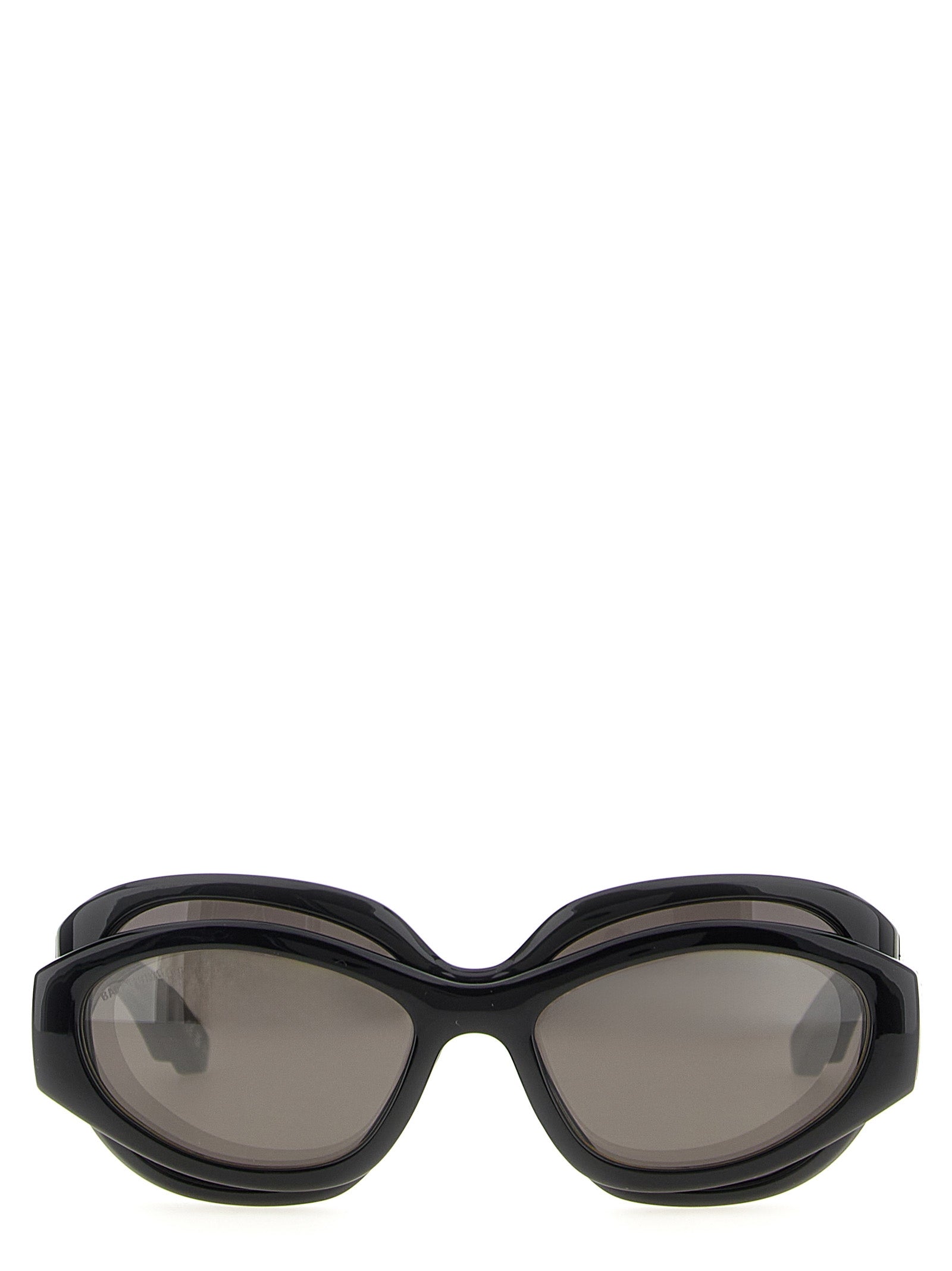 Balenciaga Superbusy Round Black Polyamide Sunglasses