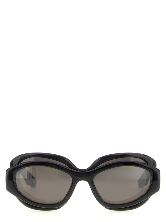 Balenciaga Superbusy Round Black Polyamide Sunglasses