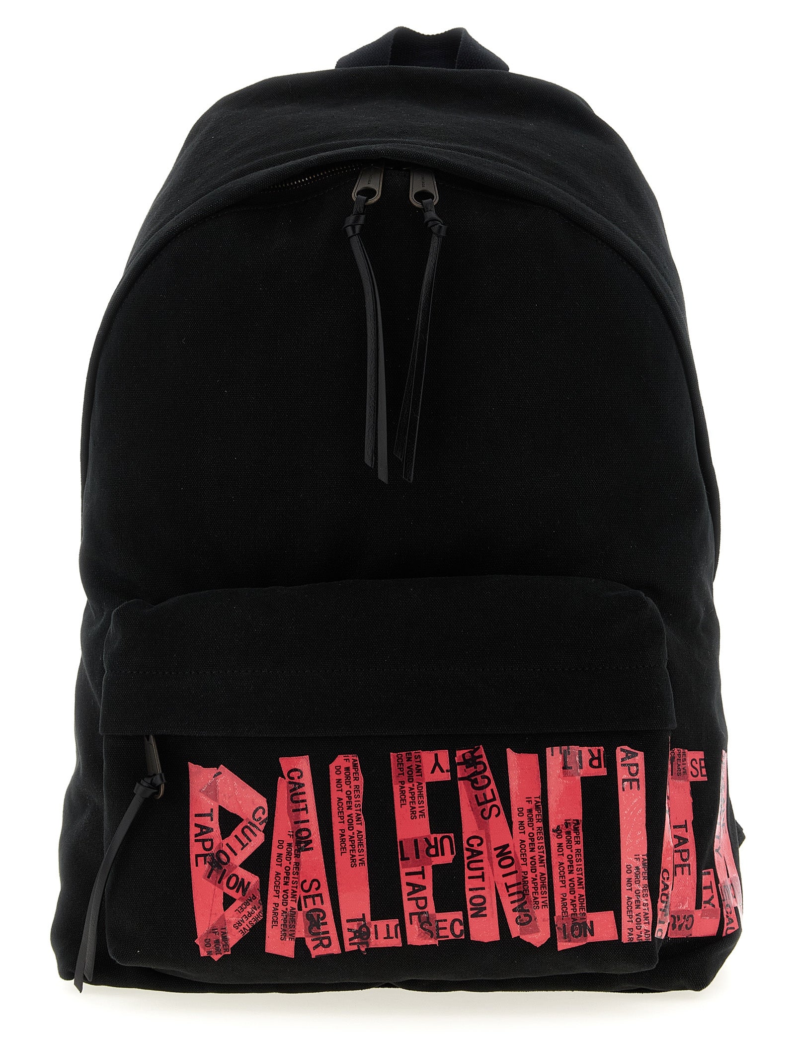 Balenciaga Tape Type Black Cotton Backpack