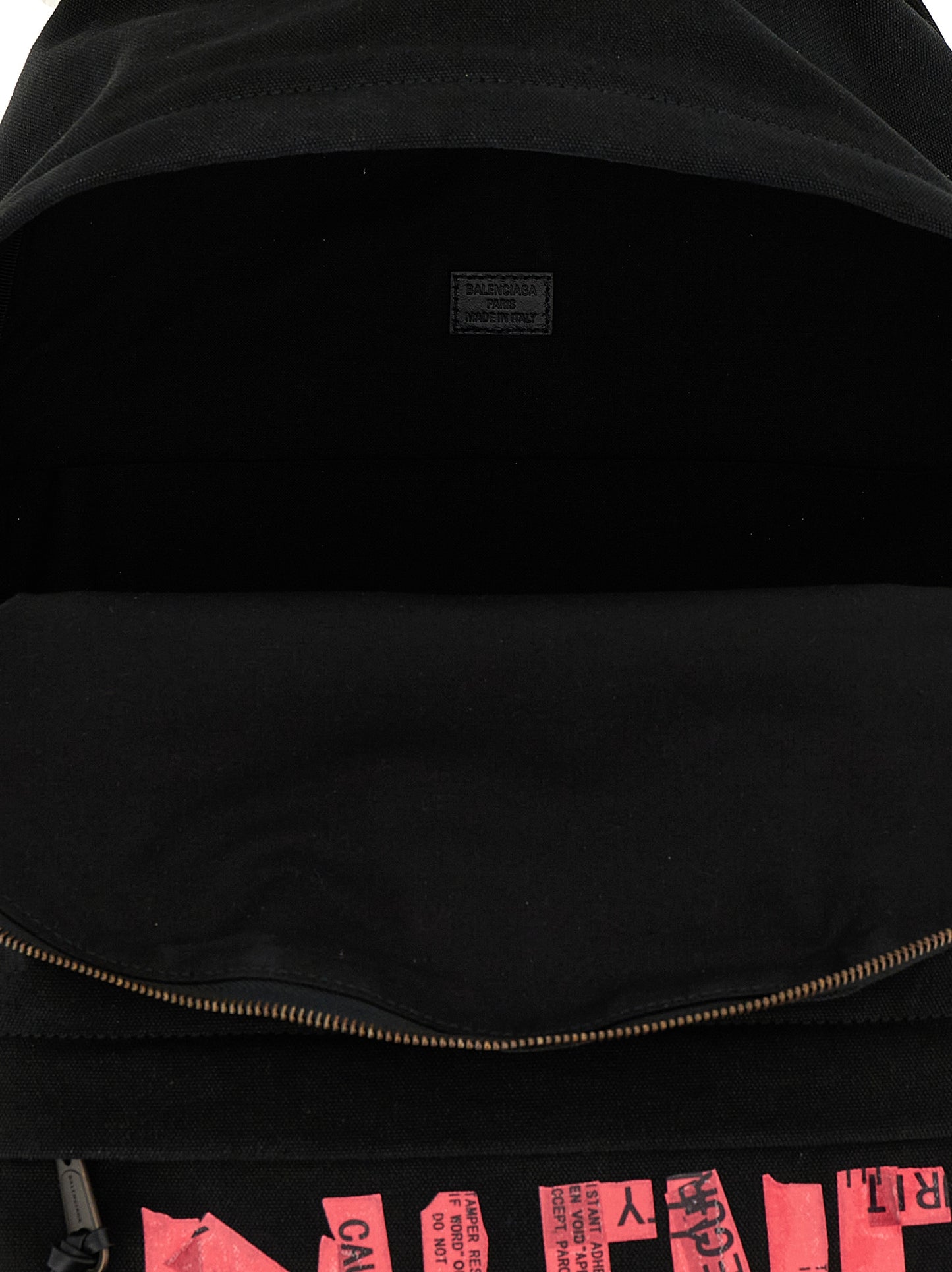 Balenciaga Tape Type Black Cotton Backpack