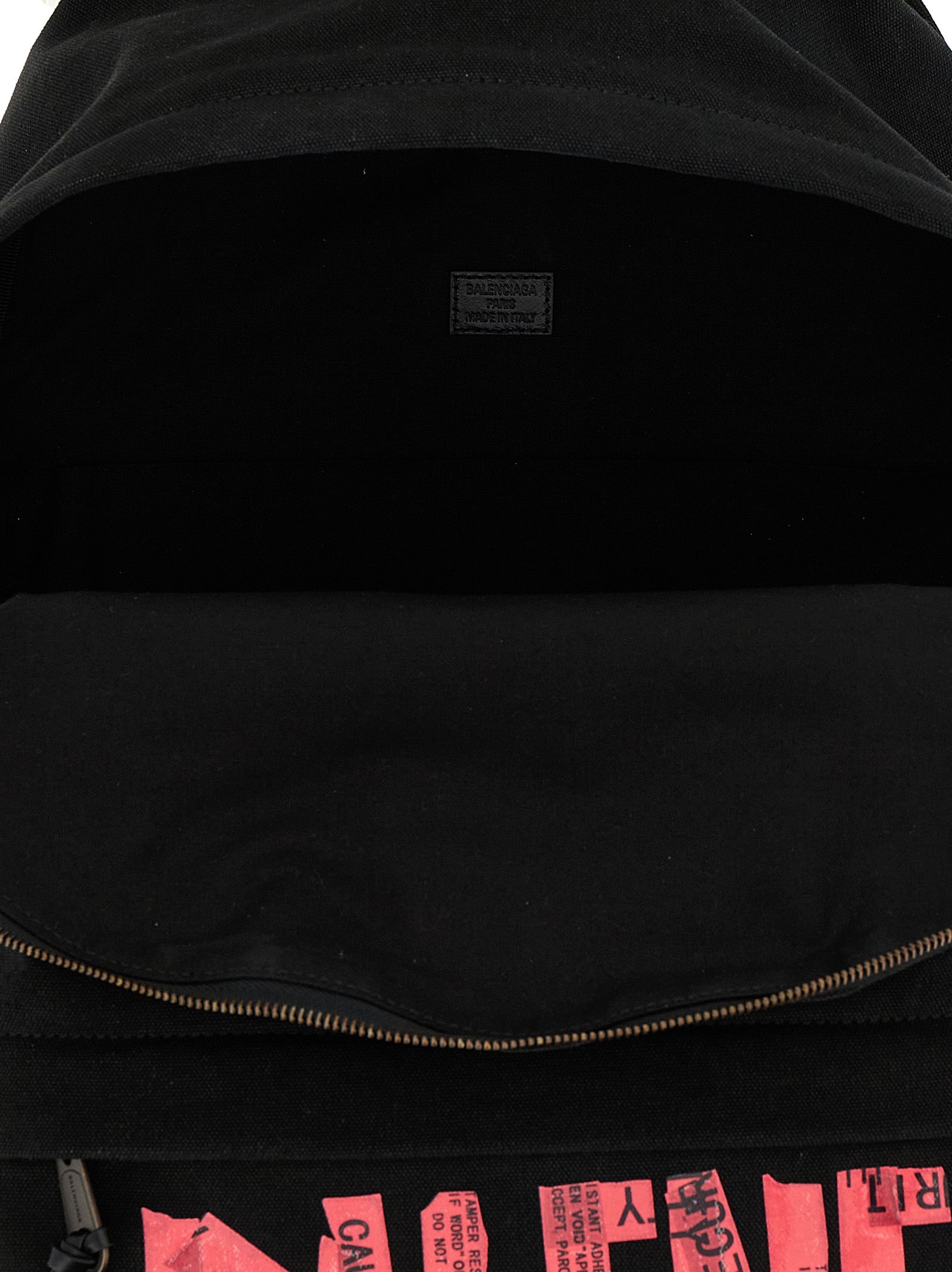 Balenciaga Tape Type Black Cotton Backpack