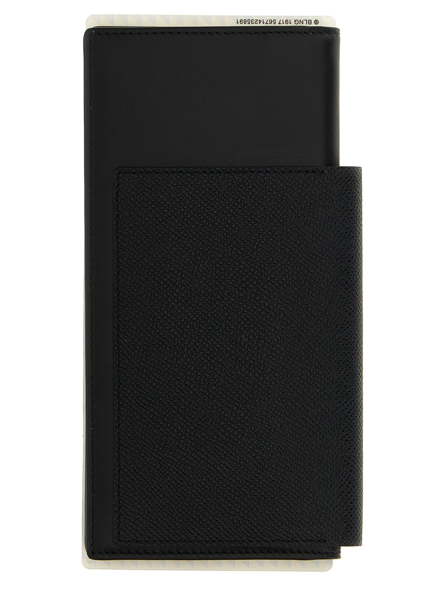 Balenciaga Passport Lungo 1 Biglietto Black Leather Wallet