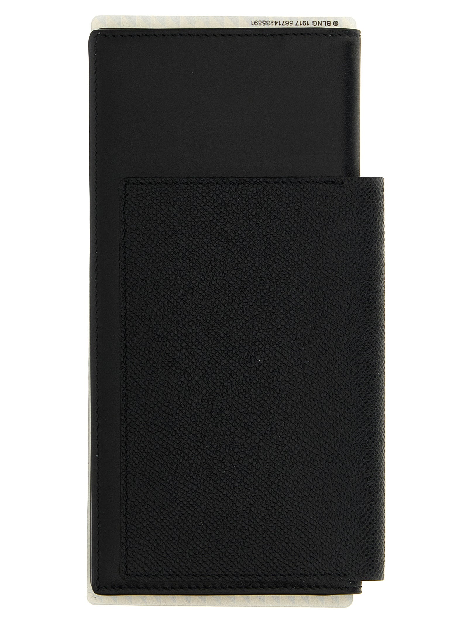 Balenciaga Passport Lungo 1 Biglietto Black Leather Wallet
