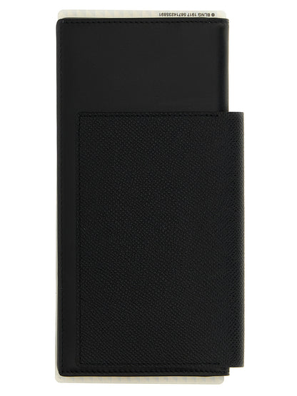 Balenciaga Passport Lungo 1 Biglietto Black Leather Wallet