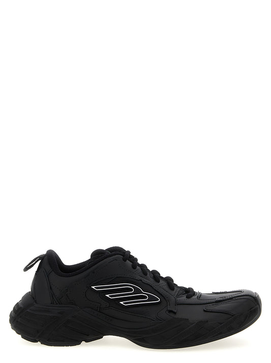 Balenciaga Black Calfskin Athletic Sneakers - Monday Model