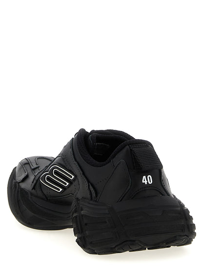 Balenciaga Black Calfskin Athletic Sneakers - Monday Model