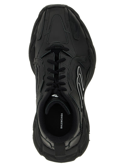 Balenciaga Black Calfskin Athletic Sneakers - Monday Model