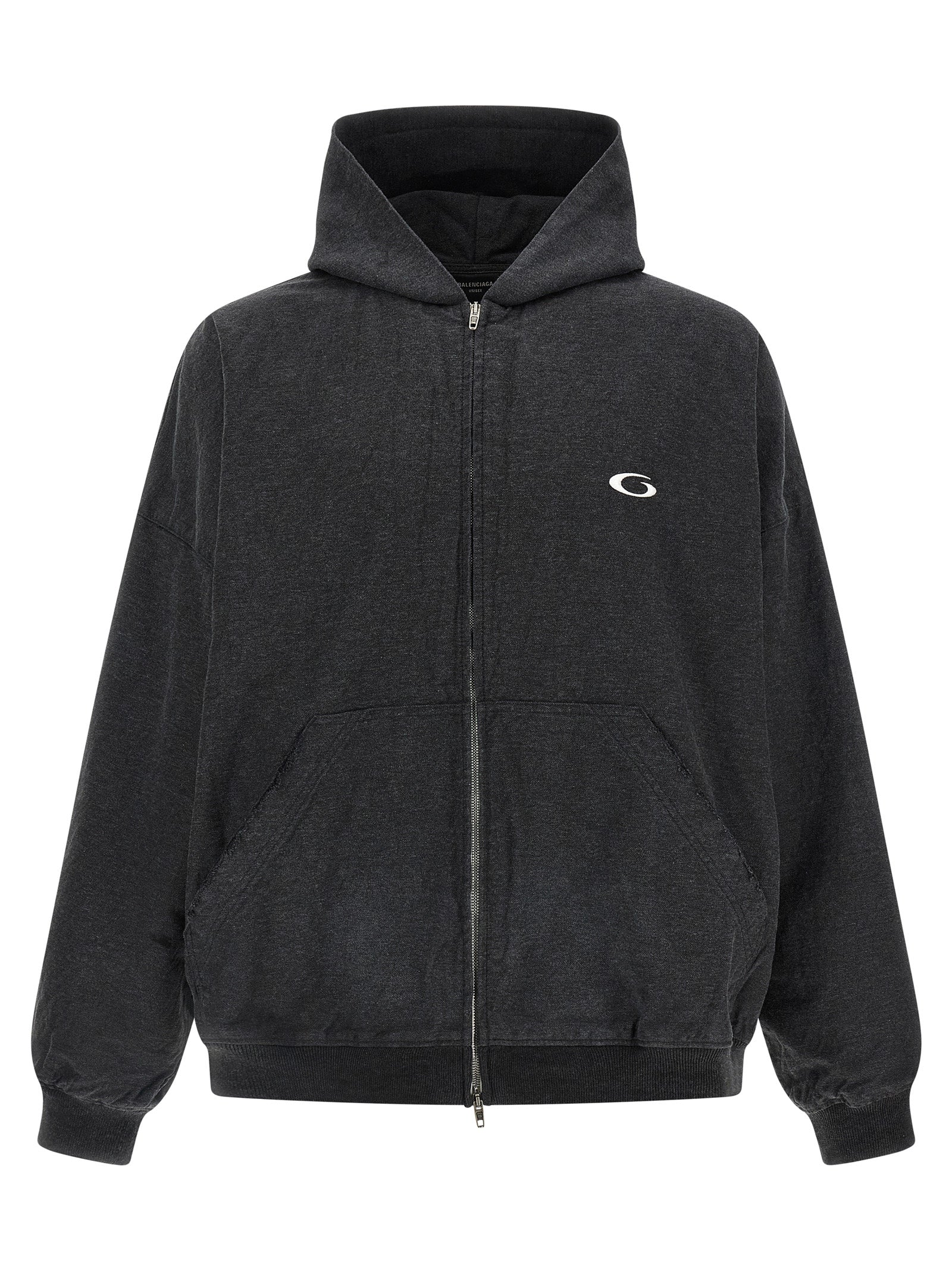 Balenciaga Trompe L’Œil Gray Cotton Sweatshirt