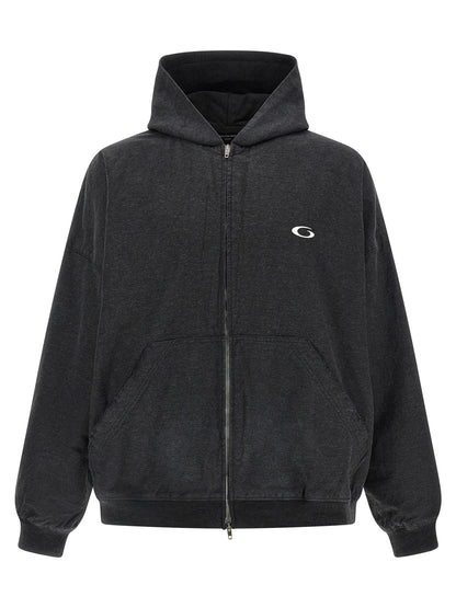 Balenciaga Trompe L’Œil Gray Cotton Sweatshirt