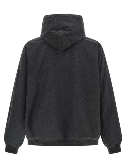 Balenciaga Trompe L’Œil Gray Cotton Sweatshirt