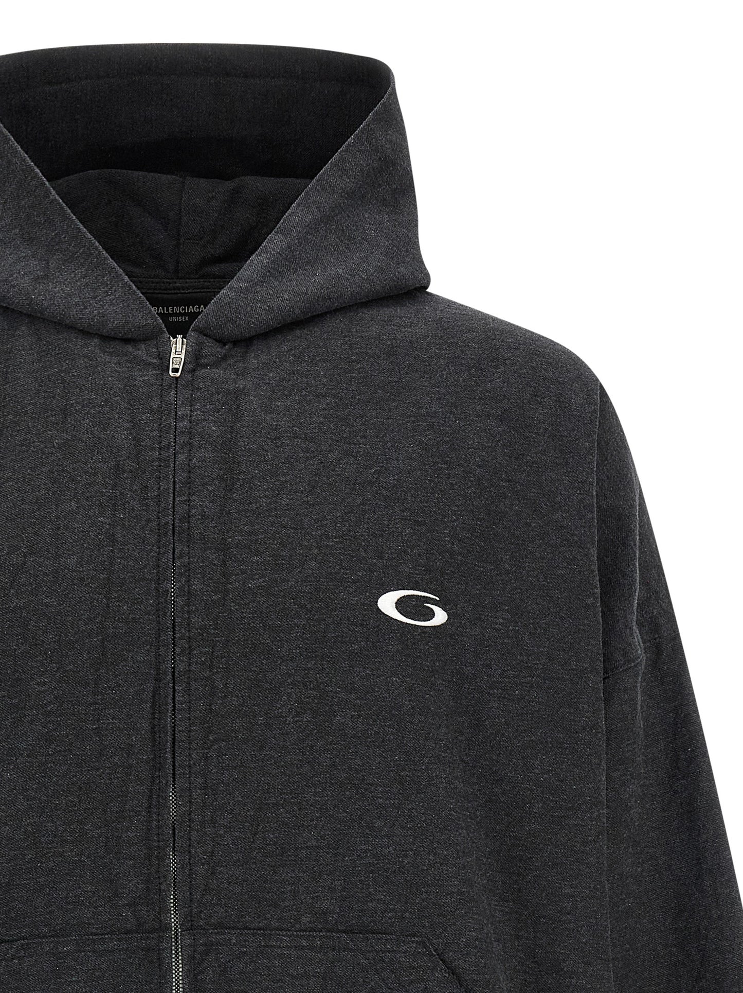 Balenciaga Trompe L’Œil Gray Cotton Sweatshirt