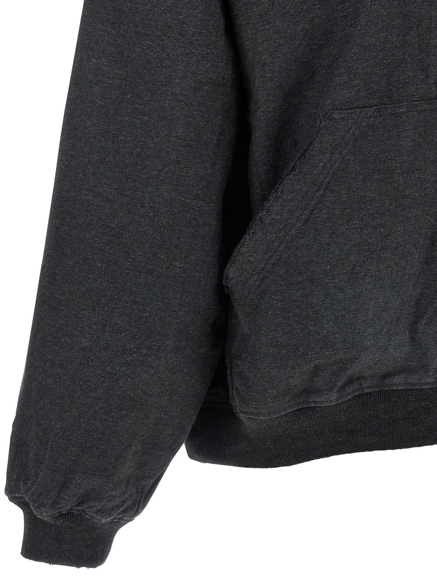 Balenciaga Trompe L’Œil Gray Cotton Sweatshirt