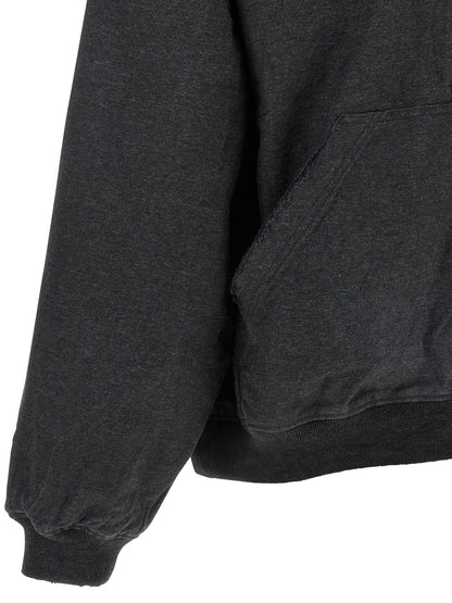 Balenciaga Trompe L’Œil Gray Cotton Sweatshirt
