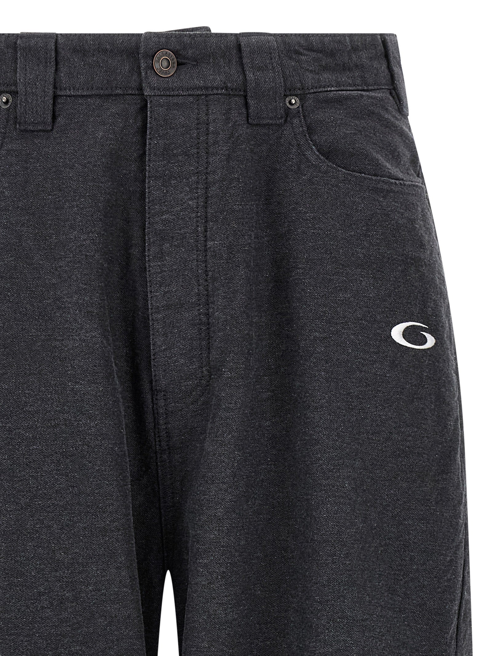 Balenciaga Trompe L’Œil Gray Cotton Casual Pants
