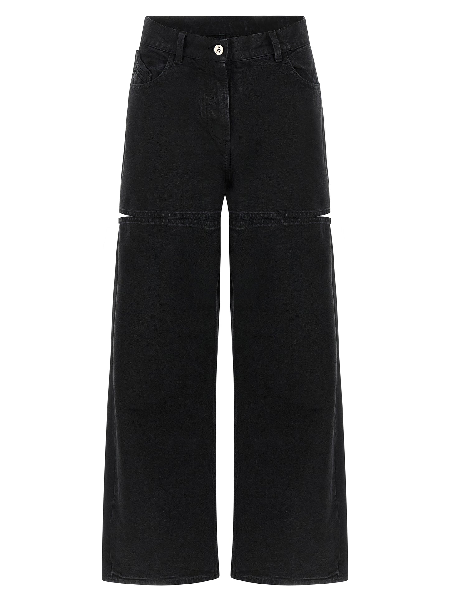 The Attico Black Cotton Jeans Denim